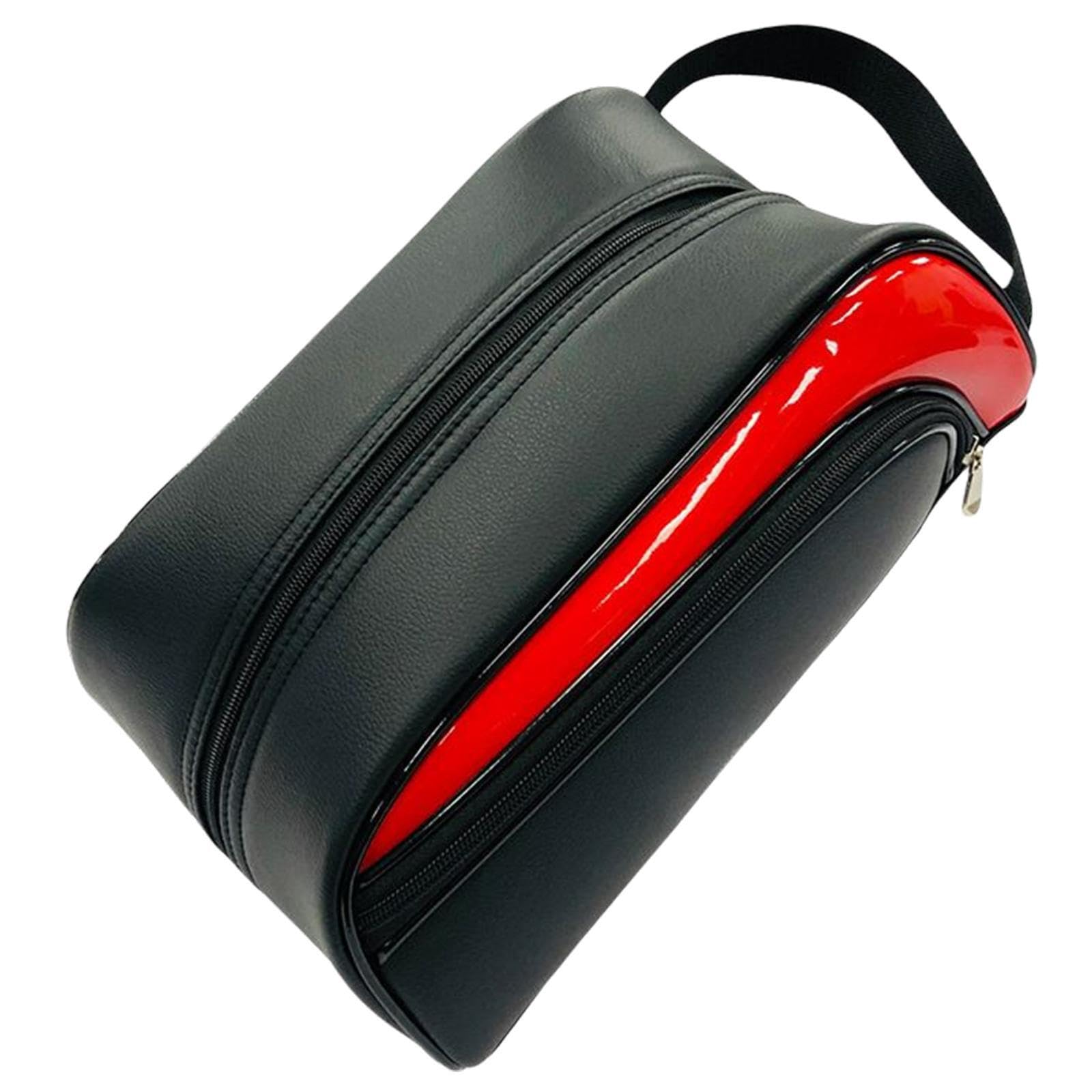 Borsa portatile in pelle impermeabile per scarpe da golf, per trasportare attrezzatura da viaggio e accessori golf. Comoda usare. Non macchia l'interno della valigia o dello zaino.
