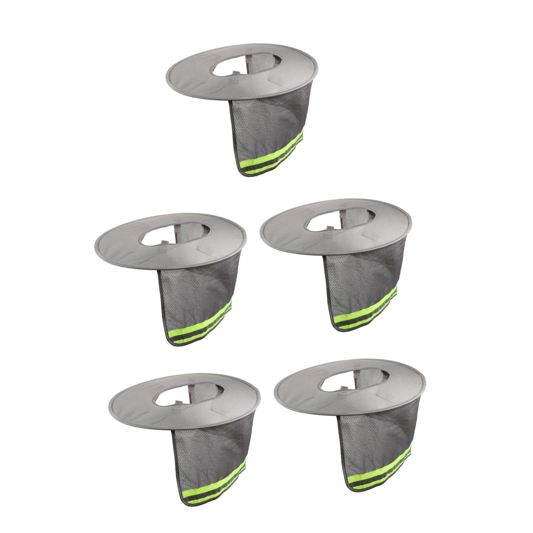 SHINEOFI 5 pezzi Protezione Solare Casco con Visiera e Riflettente per Copri Traspirante Resistente Strappo Adatto e Giardinaggio