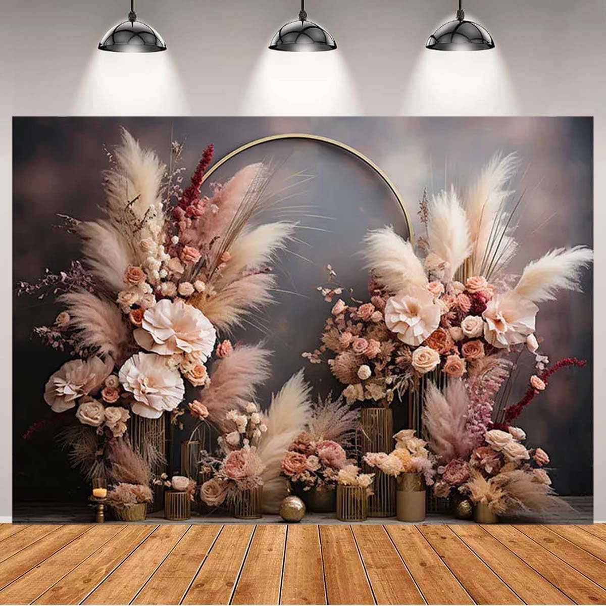 Retro Boho Flowers Window Photography Background Bohemian Room Backdrops Adult Birthday Wedding Maternity Portrait Decor Backdrop Photo Studio,7x5ft/