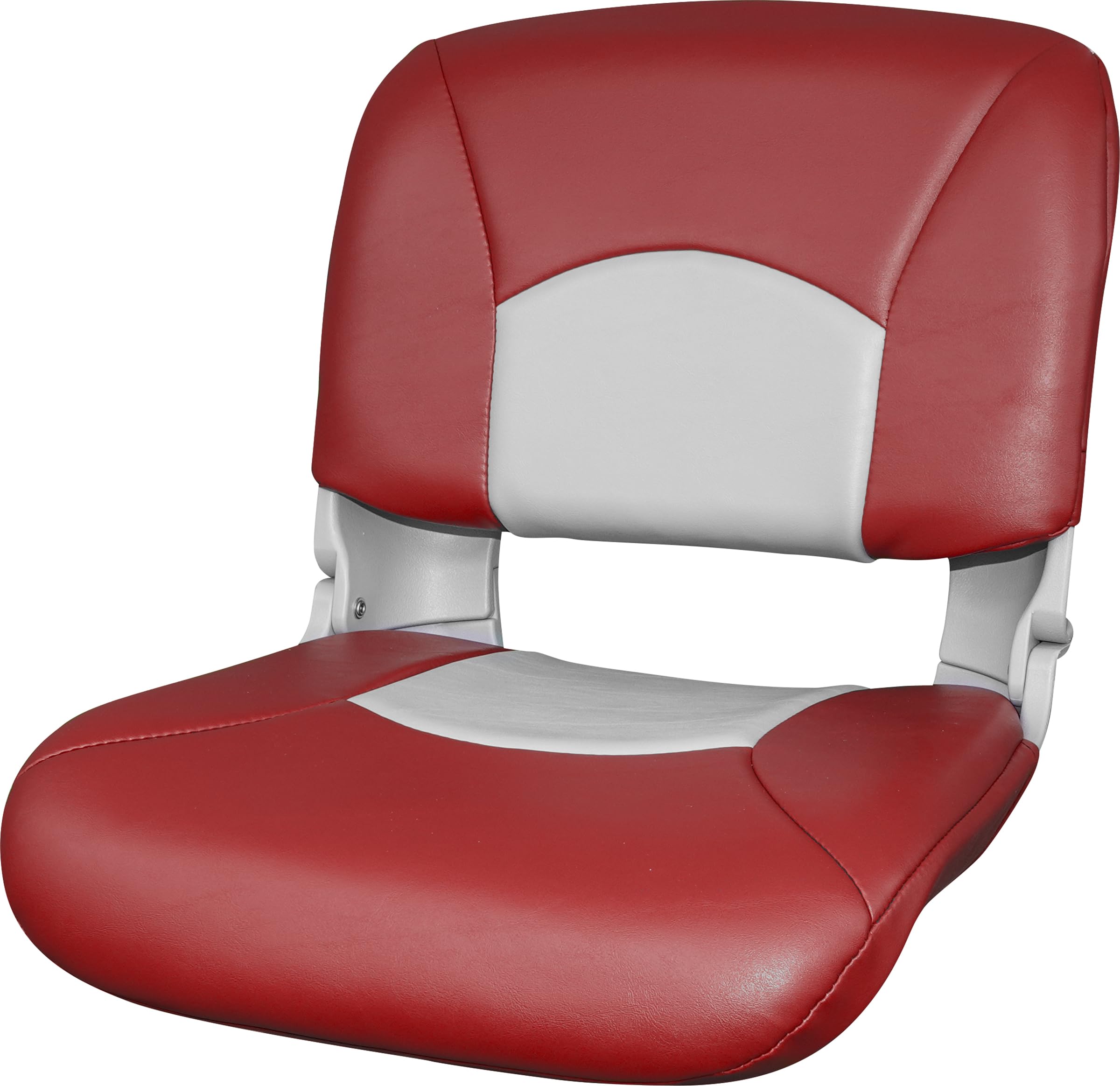 Snapklik.com : Tempress 45611 All-Weather High-Back Boat Seat - Red/Gray