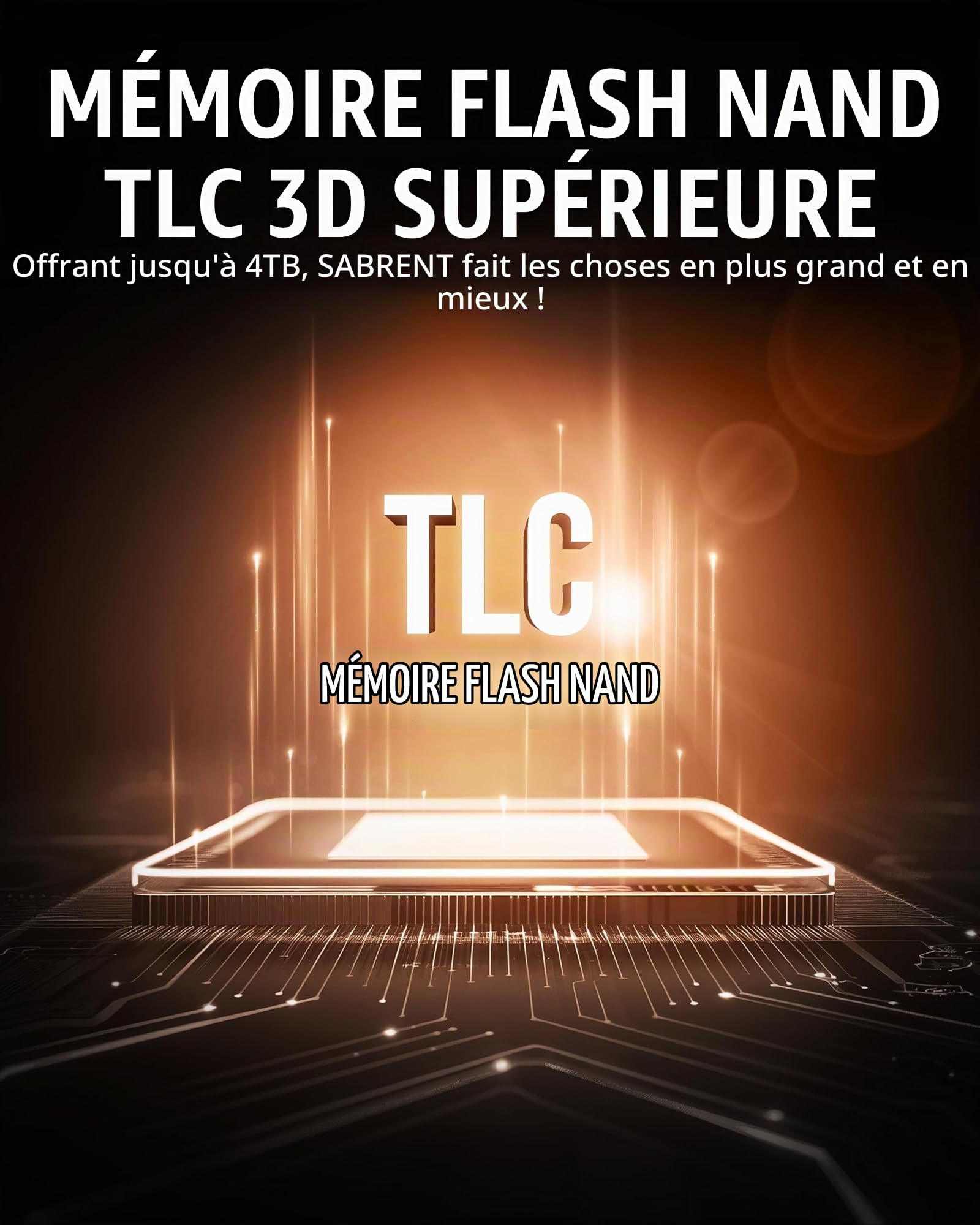 SABRENT Rocket 2242 4 to NVMe SSD, PCIe 4.0 x4 M.2 2242 Disque SSD Interne, TLC NAND, jusqu'à 7 300 Mo/s en Lecture et 6 400 Mo/s en écriture, SSD Compact pour Ordinateurs Portables, Mini PC et
