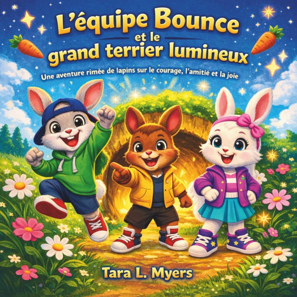 L'équipe Bounce et le grand terrier lumineux: Livres pour enfants | Une aventure rimée d’un lapin sur le courage, l’amitié et le plaisir | Animaux | ... x 21,5 cm (Children's Storybooks in French)