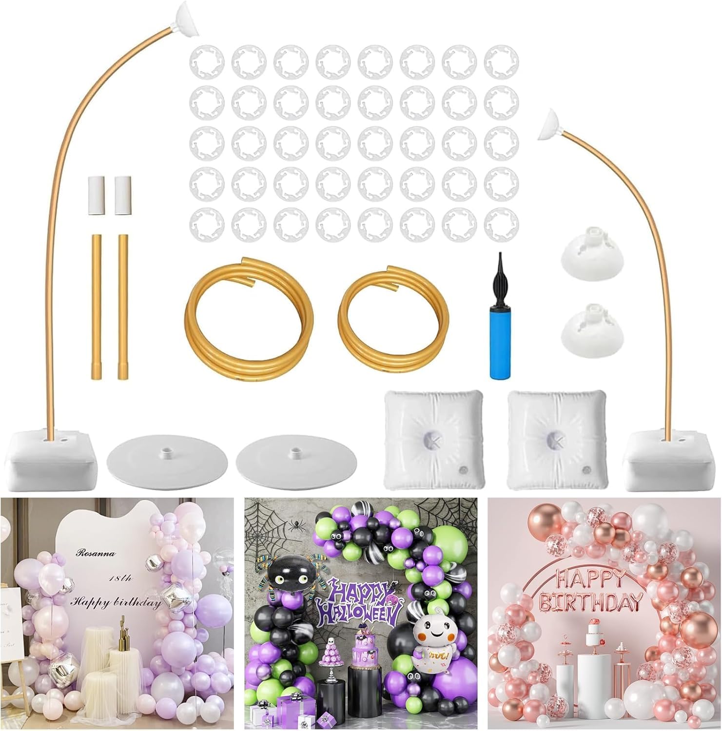 Kit Arco Palloncini Riutilizzabile - Per Matrimoni, Compleanni - Decorazioni Festive - Foto 3