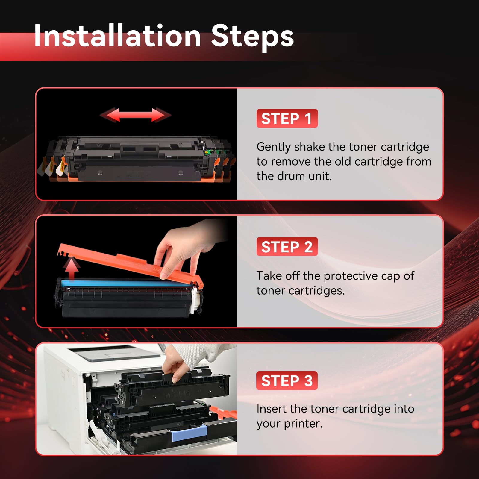PINALL 205A Toner Compatibile per HP 205A CF530A CF531A CF532A CF533A per HP Color Laserjet Pro MFP M181fw M180n M180nw M154a M154nw (Nero Ciano Giallo Magenta, Pacchetto da 4)
