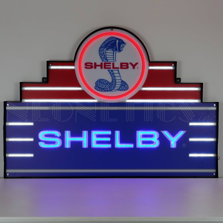 Art Deco Marquee Shelby Led Flex-Neon Sign In Steel Can by Art Deco Marquee Shelby Led Flex-Neon Sign In Steel Can by