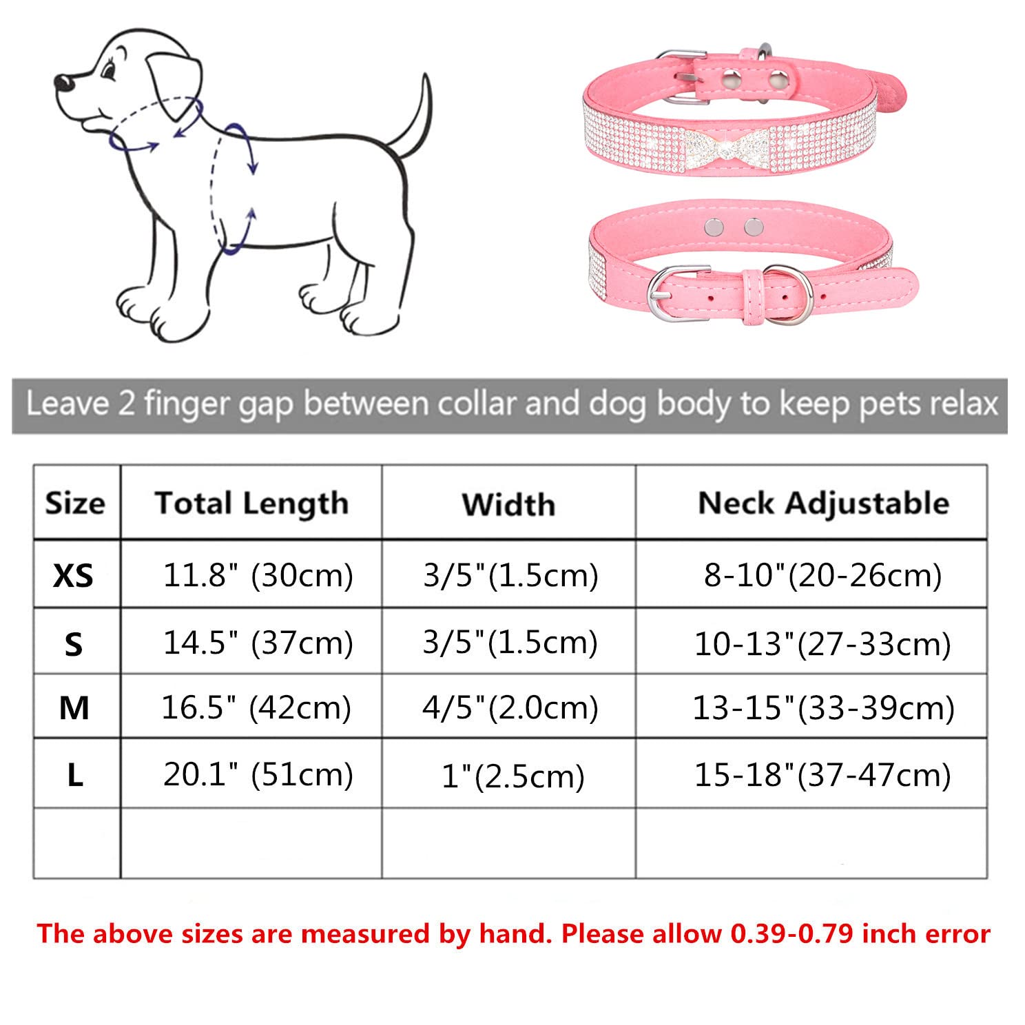 Haustier-Halsband Mit Perlen-Fliege | Samt, Verstellbar 17-33 Cm | Für Katzen & Kleine Hunde