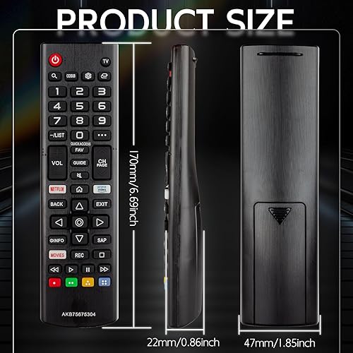 Miniatura 7 de AKB75675304 - Control remoto de TV para L-G TV, repuesto para control remoto L-G para Smart TV, compatible con todos los modelos de TV L-G