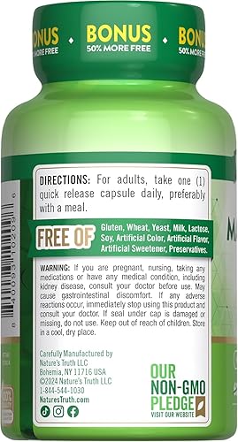 Miniatura 3 de Nature's Truth Óxido de magnesio 500 mg (paquete de 2)