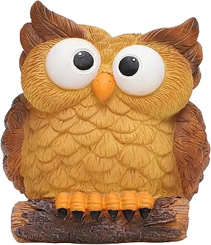 AOYEBO Owl Planter, Cute ResinSucculent Planter with Drainage Hole, Small Flower Pots for Office Home Decor Kitchen or Patio Tabletop Decorative Gifts Section B