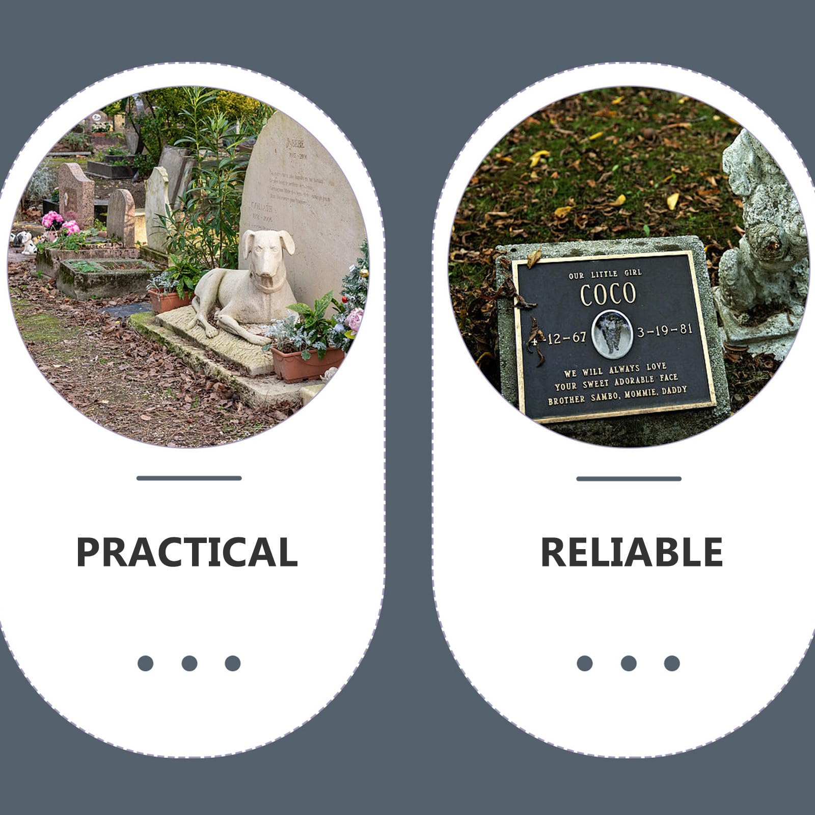 Lápida Conmemorativa para Mascotas de Resina, Decoración de Jardín