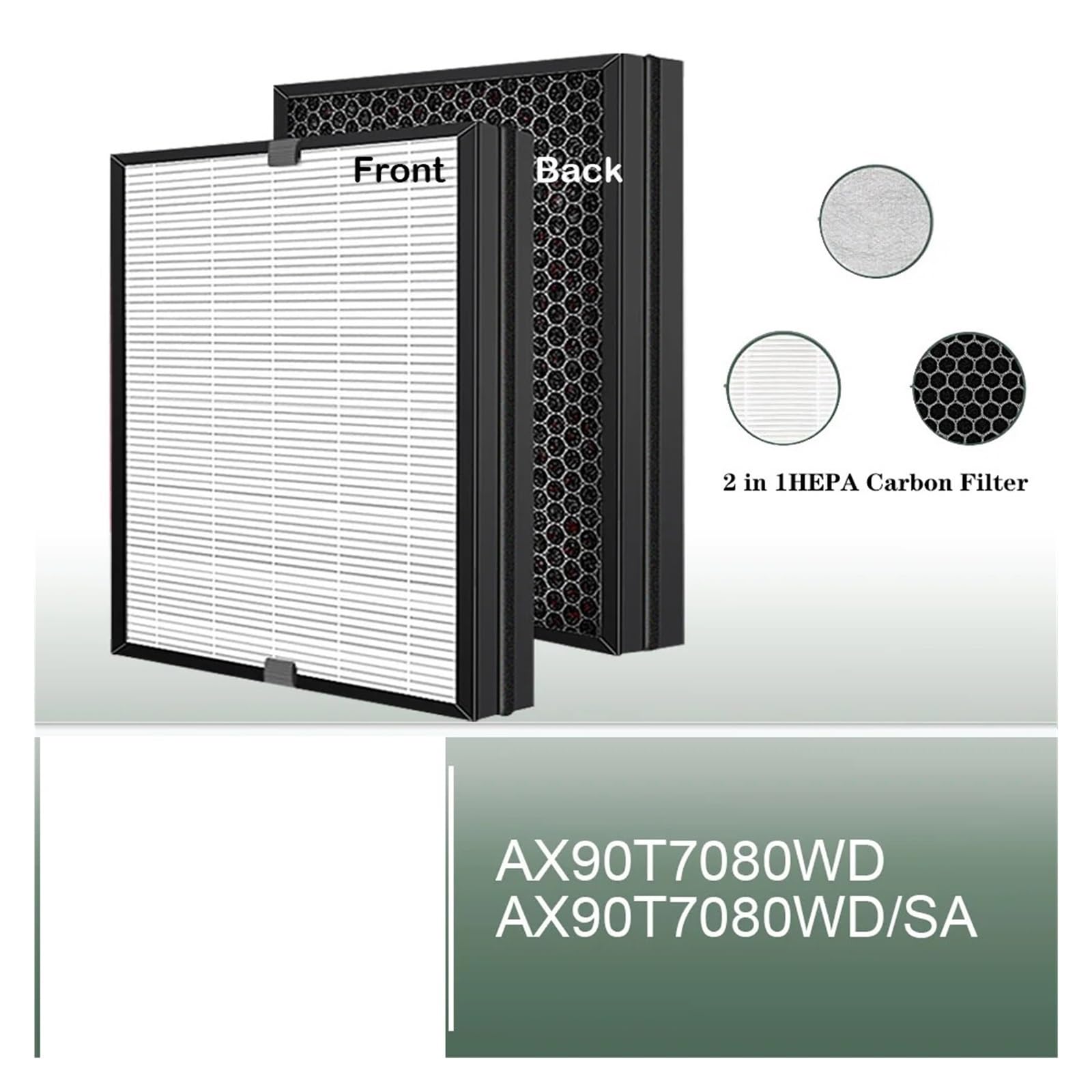 Filtro De Carbón HEPA De Repuesto Compatible con Samsung AX90T7080
