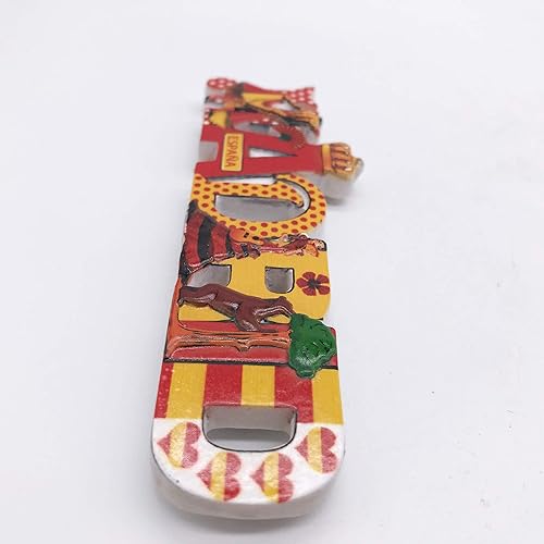 Miniatura 4 de Letras 3D Madrid refrigerador imán nevera recuerdos turísticos hecho a mano resina artesanía pegatinas magnéticas hogar cocina decoración viaje