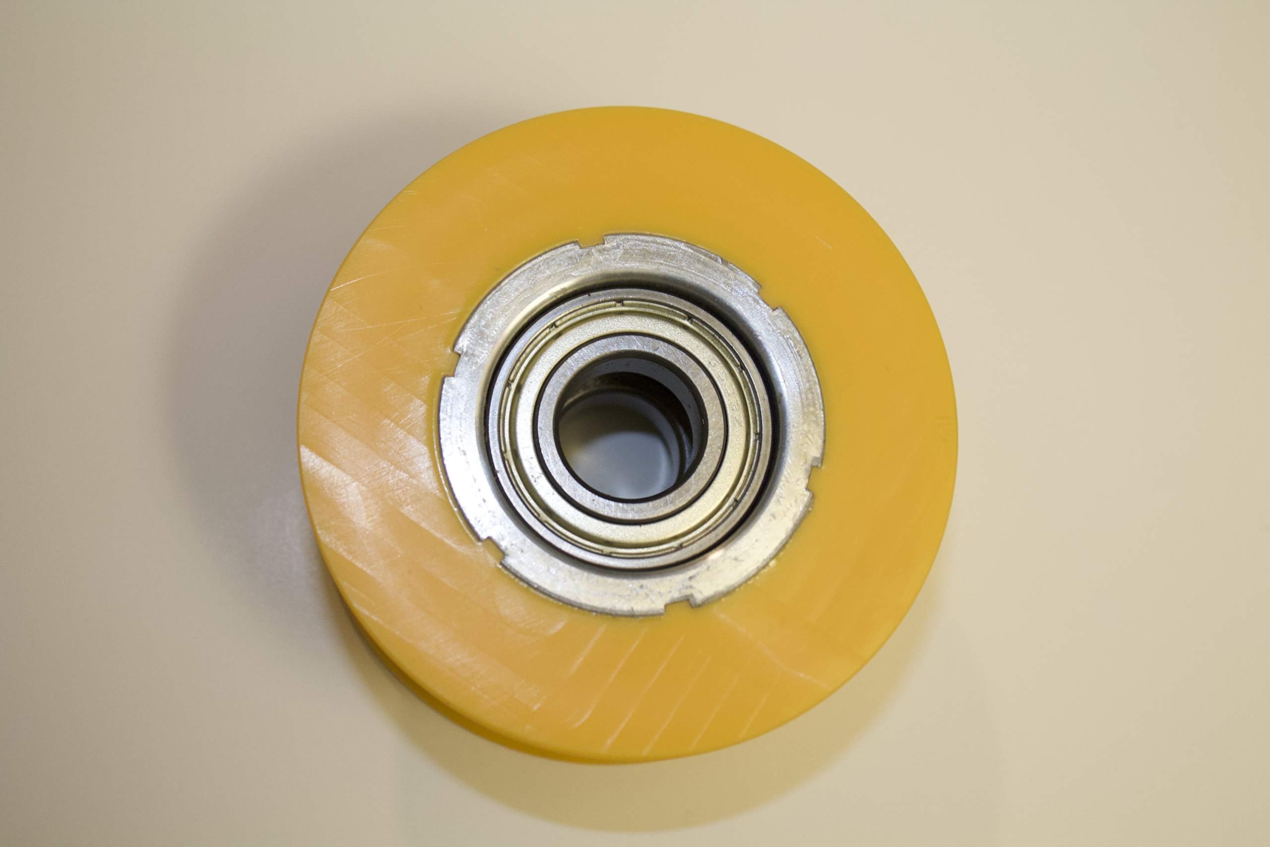 Lew All Fitness Replacement Yellow Slide Wheel - Part for Select Elliptical Trainers - Roller Wheel for Sole, Spirit, and Esprit Elliptical Machines - Check Description to Find Serial# for Your Unit