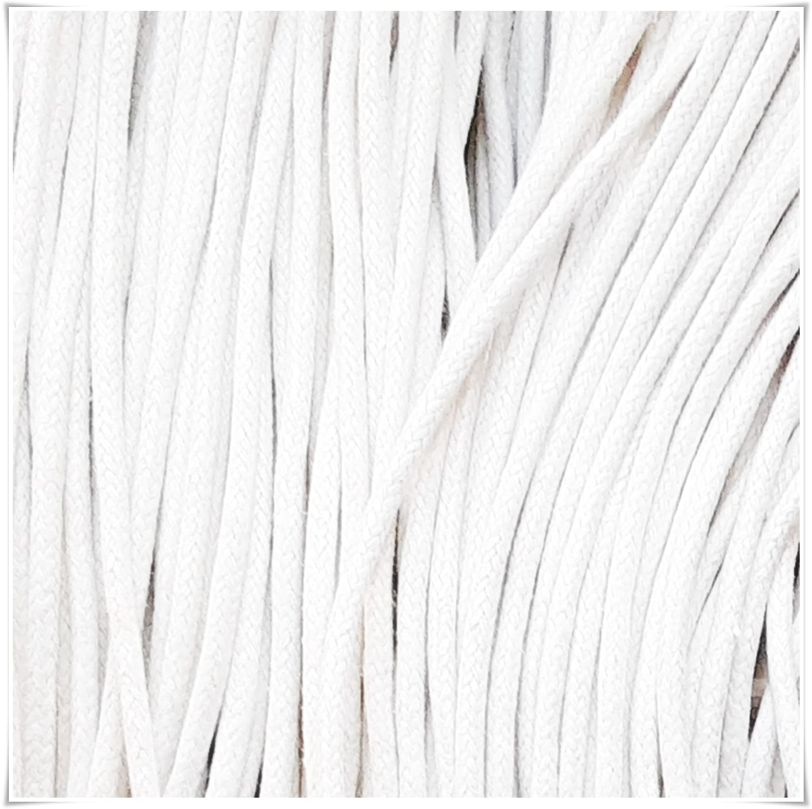 2mm x 18m Waxed Cotton Cord for Jewellery Craft Making Bracelet Necklace String,Seller Uk (White)