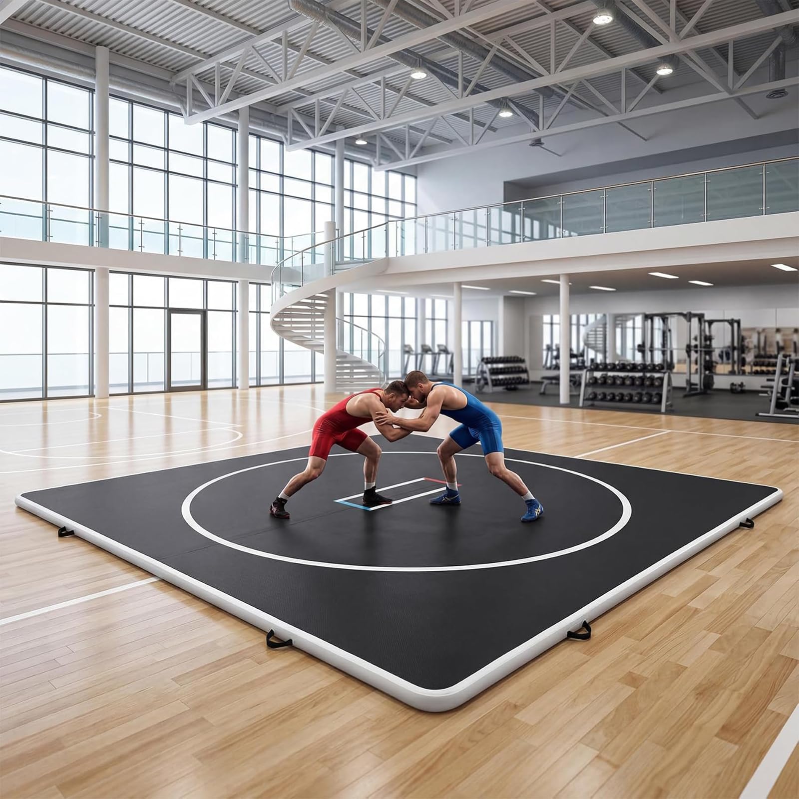 Tappeto Grappling 10FT (3 X 3M), Materassino Wrestling Gonfiabile
