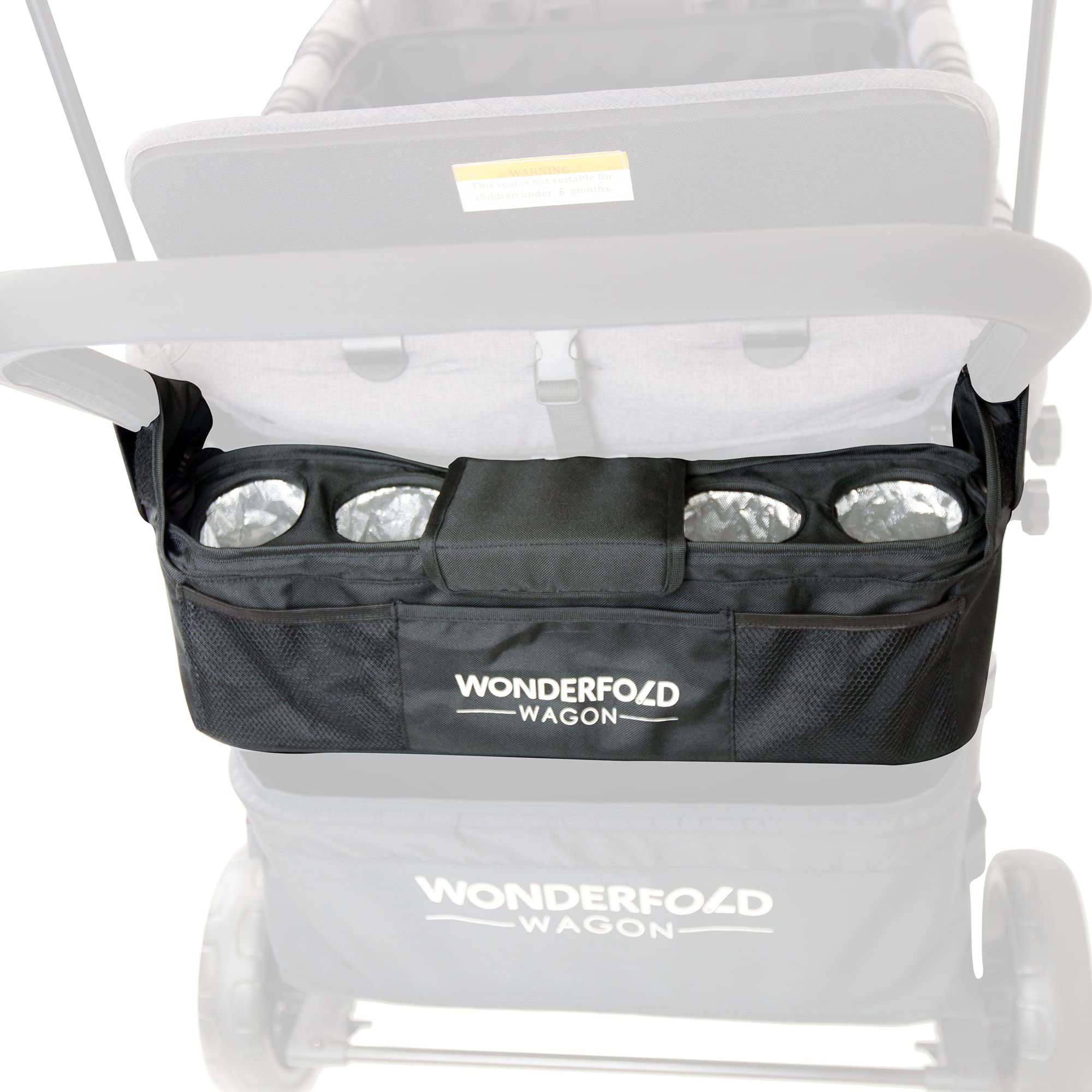 Buy WONDERFOLD Parent Console Stroller Organizer with 4 Insulated Cup