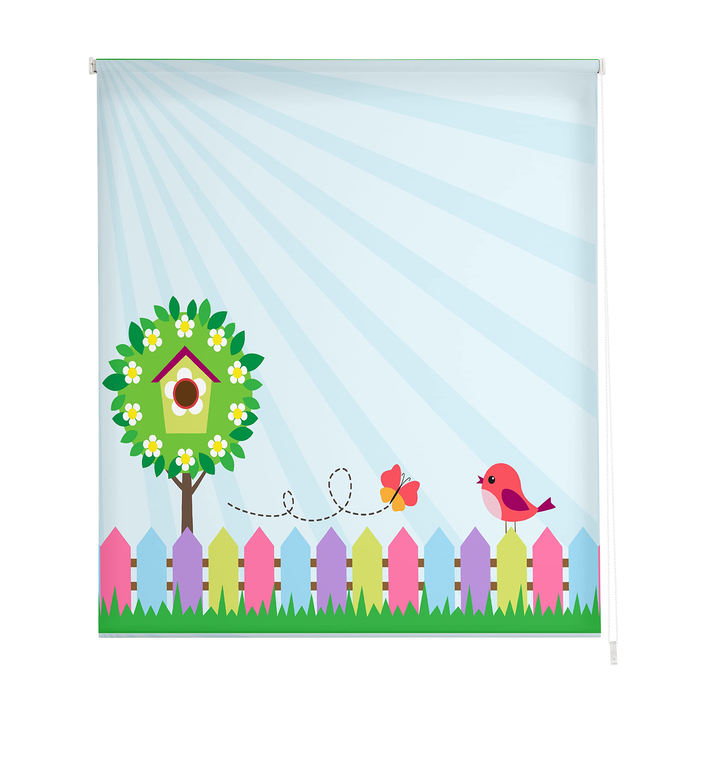 Estoralis | Enfants | Store Enrouleur Moderne | Tissu translucide imprimé | I-2164 Multicolore | 130 x 180 cm. (Largeur/Hauteur) Taille du Tissu 127 x 175 cm. | Stores pour fenêtres et Portes