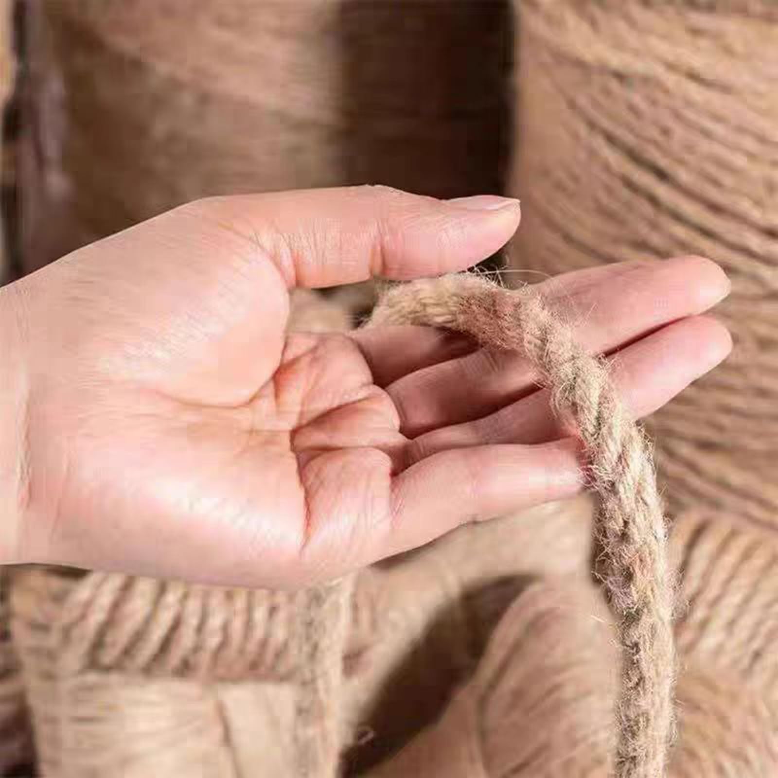 SHAARI Rete Rampicante per Piante, Juta Naturale, Materiale Ecologico, Biodegradabile Adatta per La Crescita delle Piante da Giardino(6cm Mesh,1x3m)