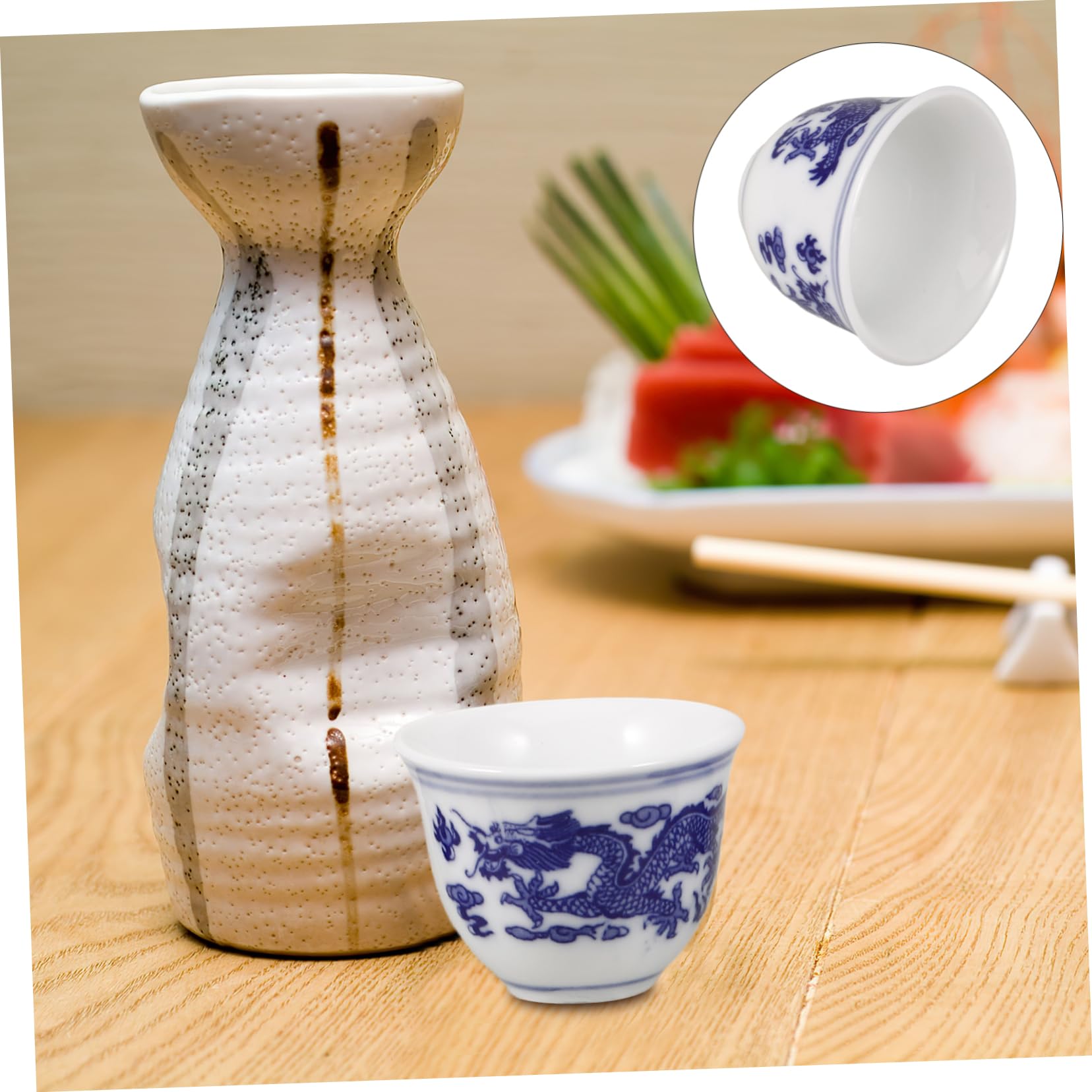 PRETYZOOM 20 Piezas Vaso De De Porcelana Azul y white. Tazón De Té De Kung Fu Taza Para Beber Taza De Té Chino Taza De Te Chino Copa De Vino Del Templo Taza De Tiro Cerámica