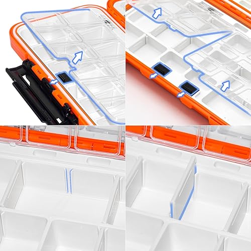 Miniatura 3 de Hobby Fans Juego de tornillos universales RC de 537 piezas, tornillos surtidos, sujetadores de hardware con organizador de doble cara para Traxxas