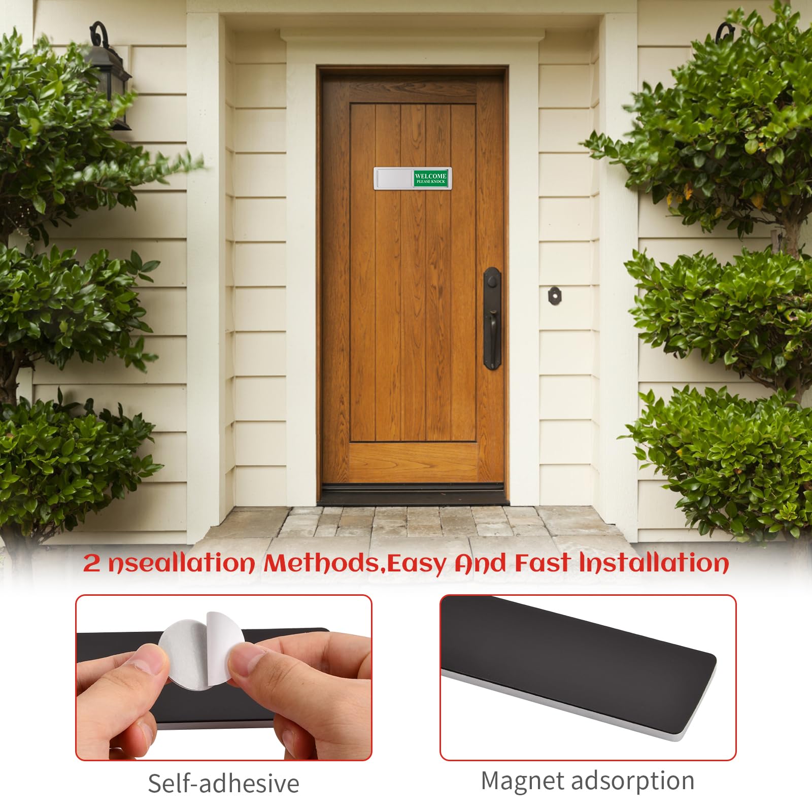 Cartello Privacy Per Porta - Doppia Indicazione Libero/Occupato - Adesivo Per Hotel/Casa - Foto 5