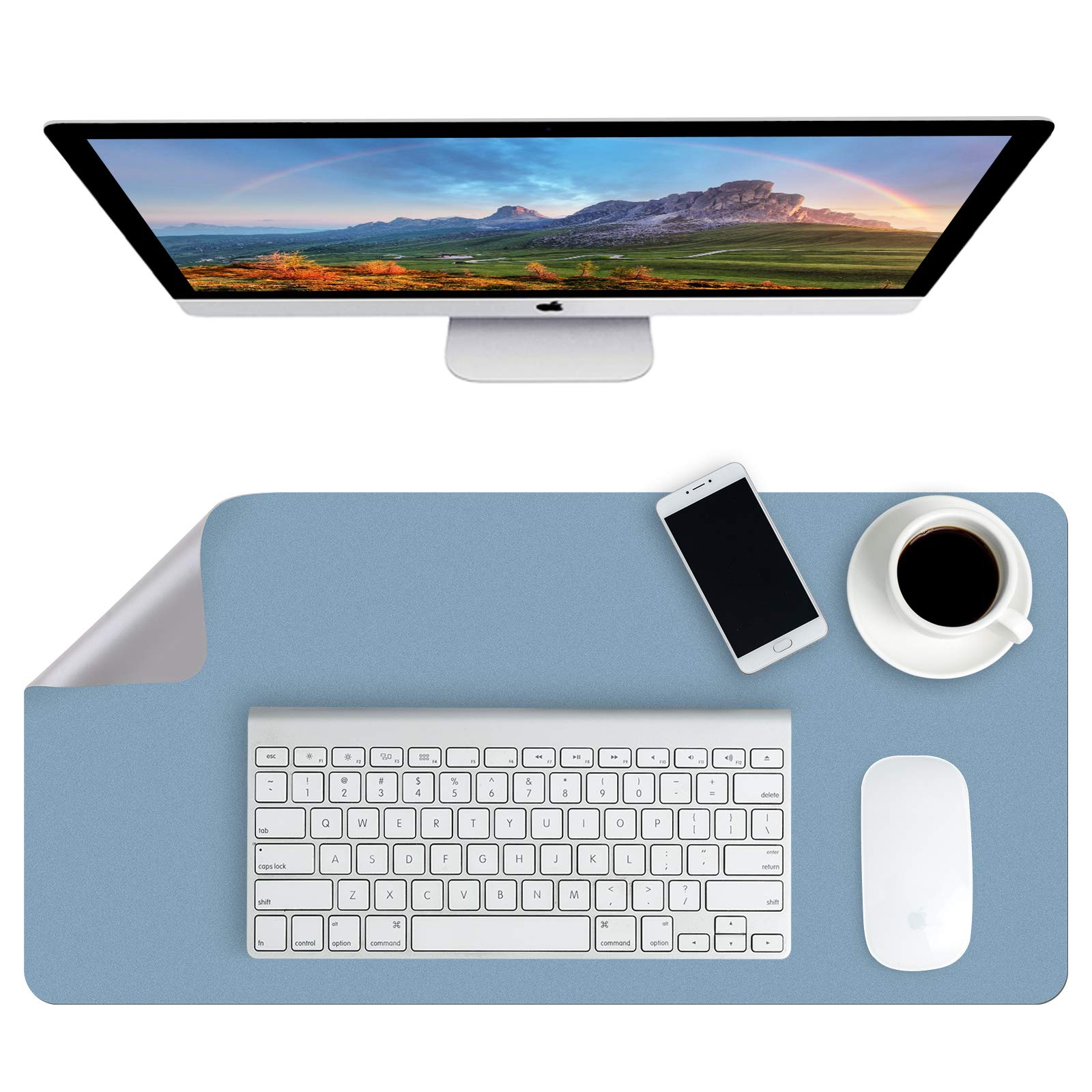 Buy Tocawe Desk Pad, 40 x 80cm Office Desk Mat, Waterproof PU Leather