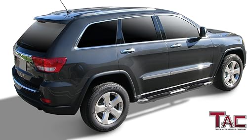 Miniatura 3 de TAC - Estriberas laterales para Jeep Grand Cherokee 2011-2021 incluye 22 WK  Exclude Limited XHigh AltitudeSummitSRTSRT8TrackhawkTrailhawkL Modelo