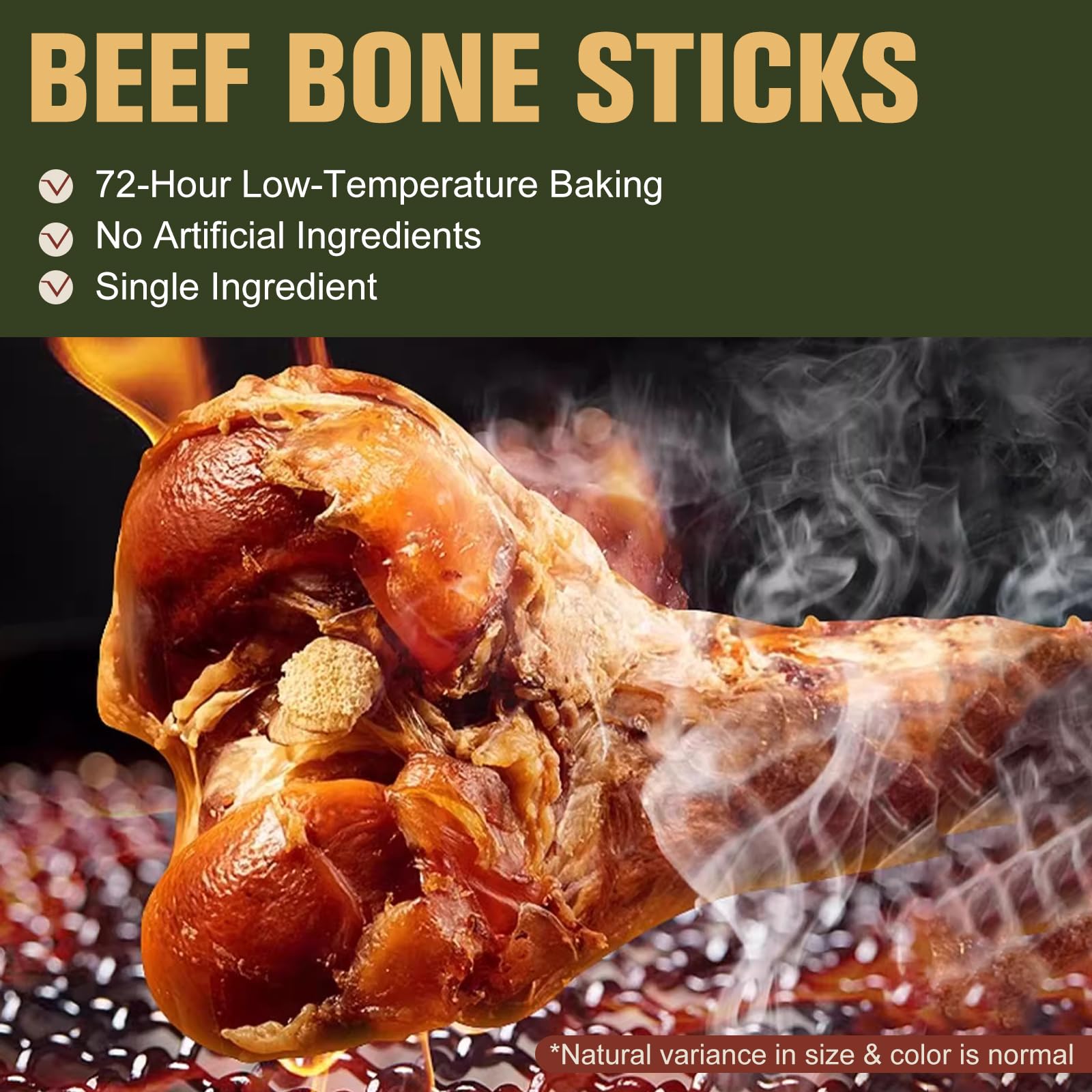 Masticable De Hueso De Ternera para Perros Que Muerden con Fuerza, Huesos Crujientes Y Juguete L De Razas PequeñAs, Medianas Y Grandes. Masticar Huesos Ayuda A Los Perros A Crecer (XL, 2PC)