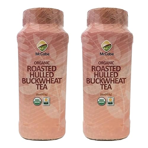 Vista 4 de McCabe Té de trigo sarraceno con cáscara tostada orgánica, té de trigo sarraceno, rico en fibra y minerales, certificado USDA y CCOF, producto