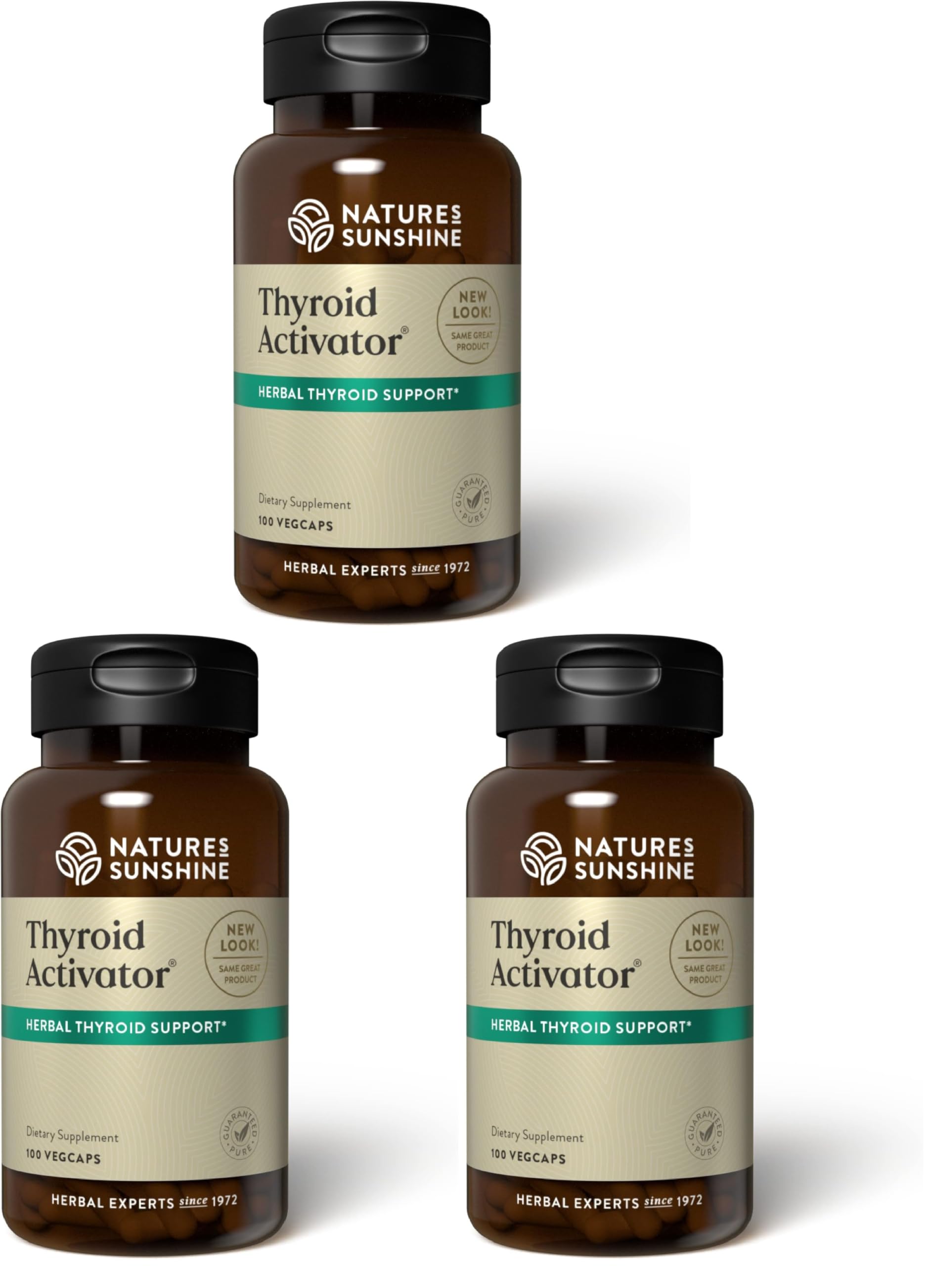 Nature's Sunshine Thyroid Activator 100 Capsules (Pack of 3) 100 Count (Pack of 3)