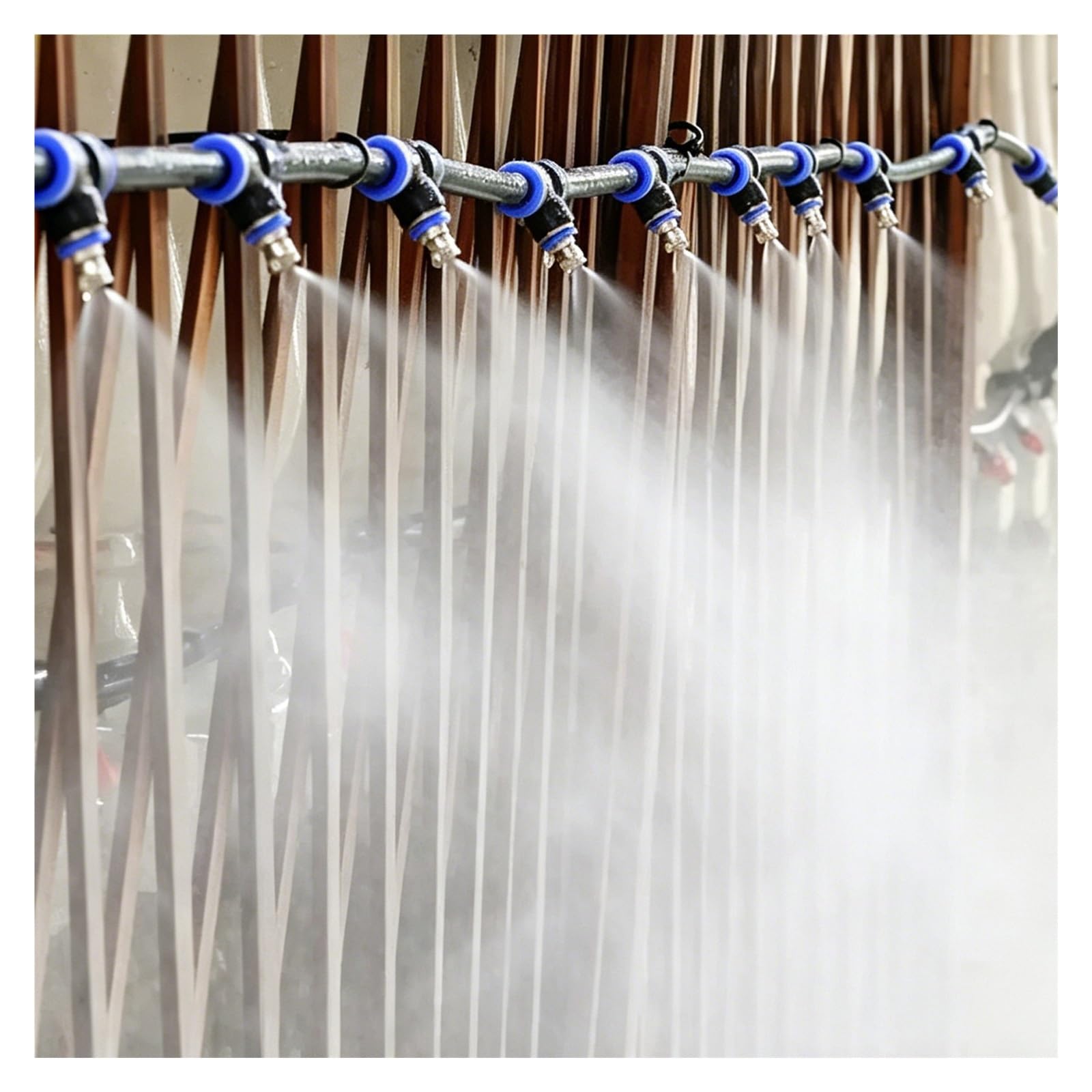 MZZKFC Easy Install Mist Kit，Warehouse Cooling Mist Kit 33 66 98 131 164 197 230 263 328 394 459 525 591 656ft，Garden Watering Equipment for Livestock Farms