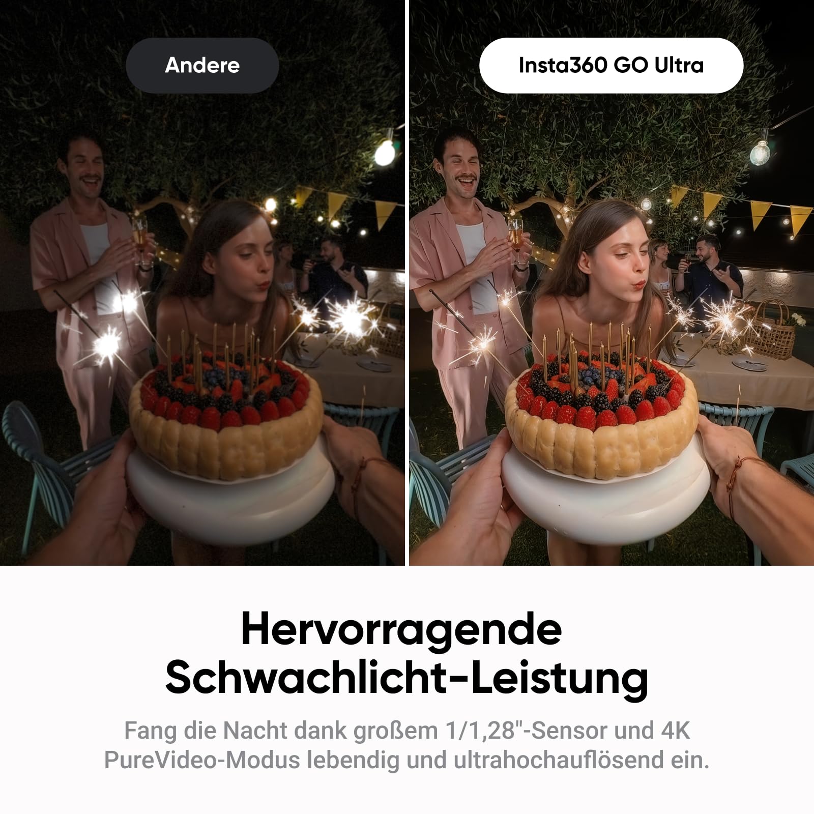 Insta360 GO Ultra Fahrrad-Bundle Nachtschwarz - freihändige 4K Mini-Cam, leicht & mobil, top bei wenig Licht, überall anbringbar, FlowState-Stabilisierung, 200 Min Akku, 10 m wasserdicht
