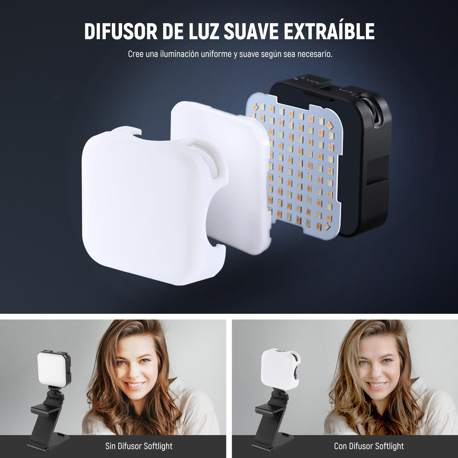 NEEWER Luz Streaming LED Profesional con Windows & macOS Software Control, 2 en 1 Monitor Mount y Soporte, 2900K-7000K Tonos Anchos Iluminación de Cámara Web USB para Videoconferencia Zoom PL81 Pro