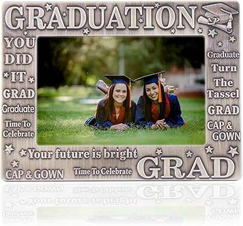 Vista 28 de LASODY Marco de fotos de graduación - Decoración 2025, regalos para él y ella, marco de fotos con borlas