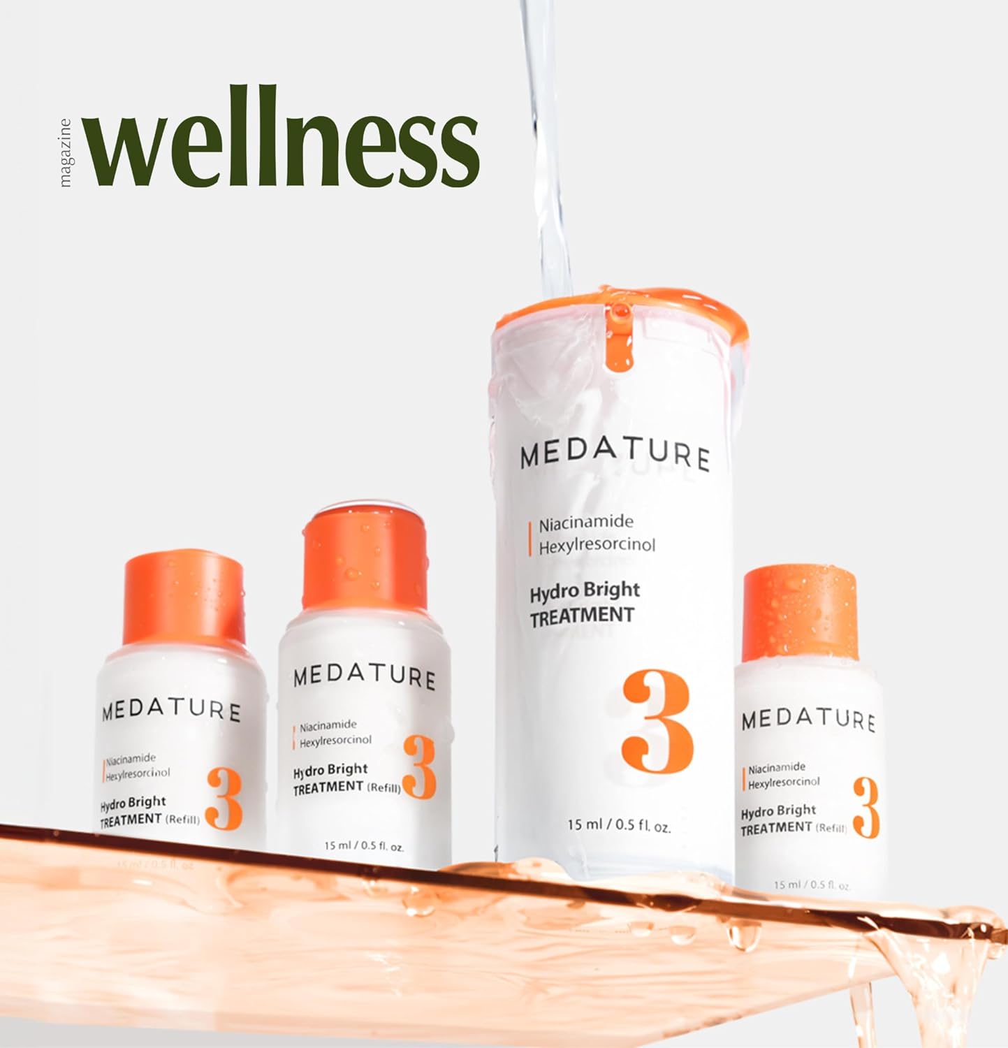 Medature Hydro Bright Serum – Even Tone Facial Serum with Hexylresorcinol, Niacinamide & Squalane | Lightweight, Hydrating Formula for Dull, Uneven Skin