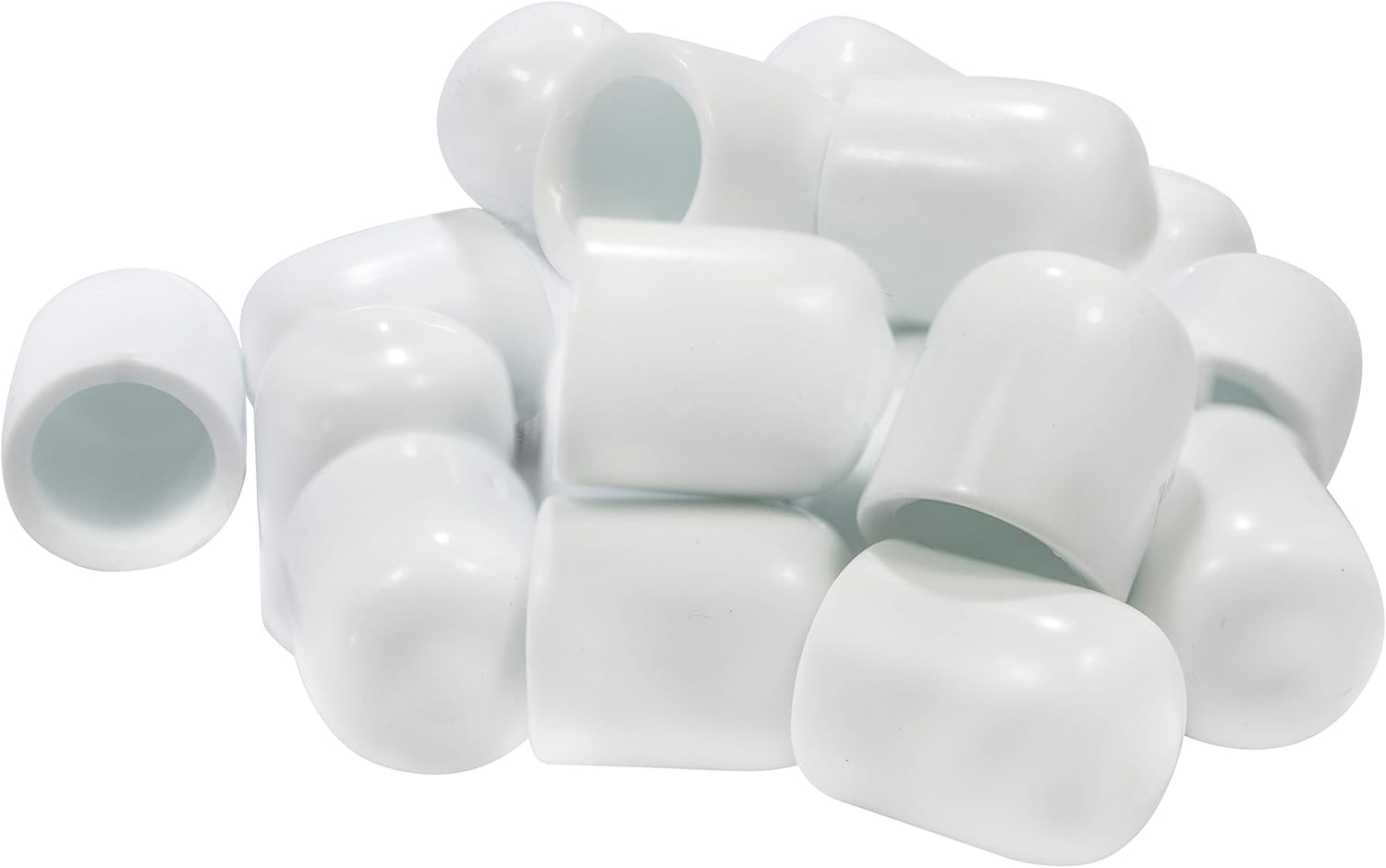 🔥 Flash Sale Prescott Plastics 0.5 Inch Round Vinyl Plug Insert (100 Pack), White End Cap for Pipe Post, FDA Food Grading