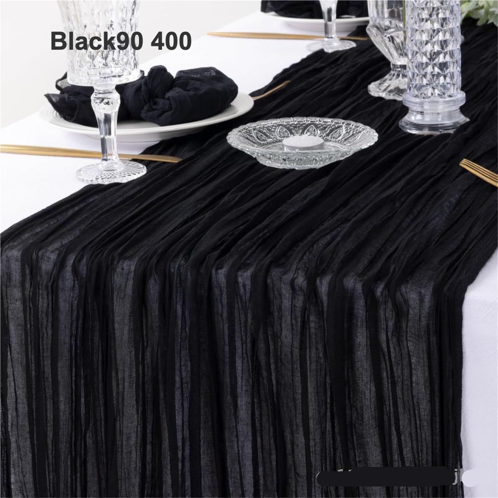 Pleated Transparent Tablecloth Cheese Table Runner Light Blue Coral Peach Wedding Thanksgiving Christmas