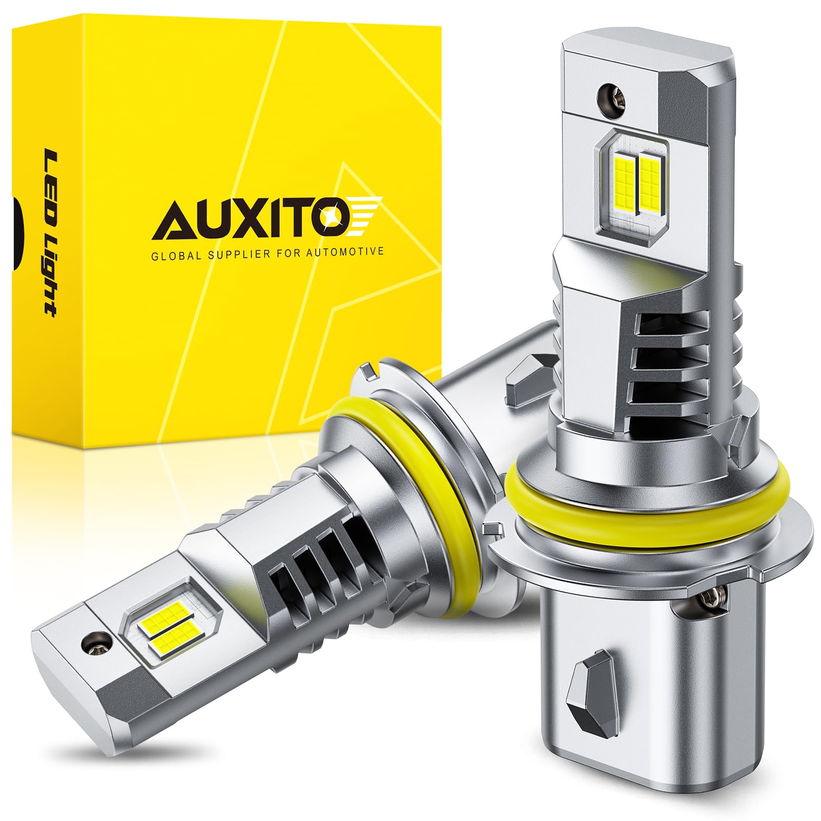 AUXITO Latest 9005 Bulbs, 50000LM 6500K Cool White, Direct Replacement 9005/HB3 Light Bulbs with Cooling Fan, Plug and Play CANbus Ready No Flicker, Pack of 2 — view 12