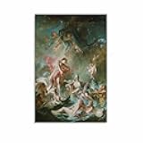 AAWWDF The Setting of The Sun by Francois Boucher Poster Vintage Rococo Painting Poster Canvas Painting Wall Art Poster for Bedroom Living Room Decor 16x24inch(40x60cm) Unframe-style