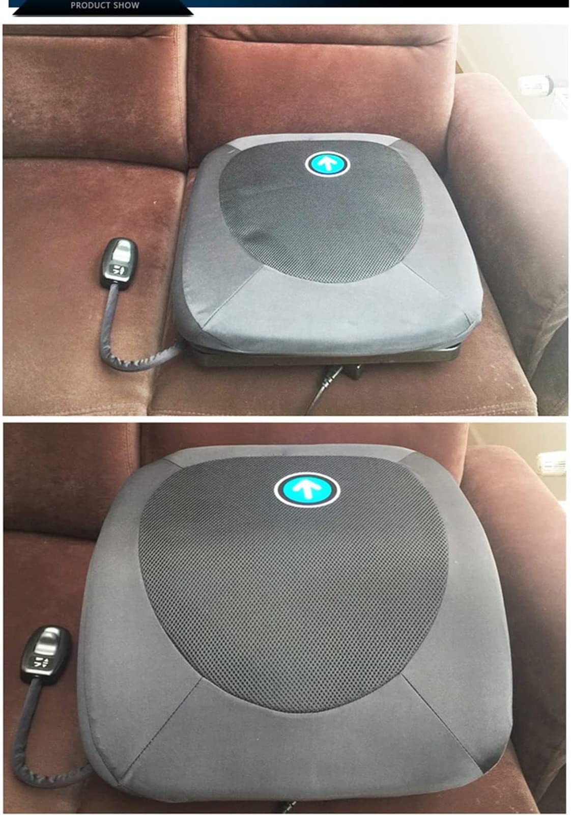 Asiento Elevador Inteligente portátil, cojín de Asistencia, cojín de Asistencia de elevación eléctrica, Asientos elevables eléctricos y Soporte de sofá, Ayuda para Ponerse de pie para Person