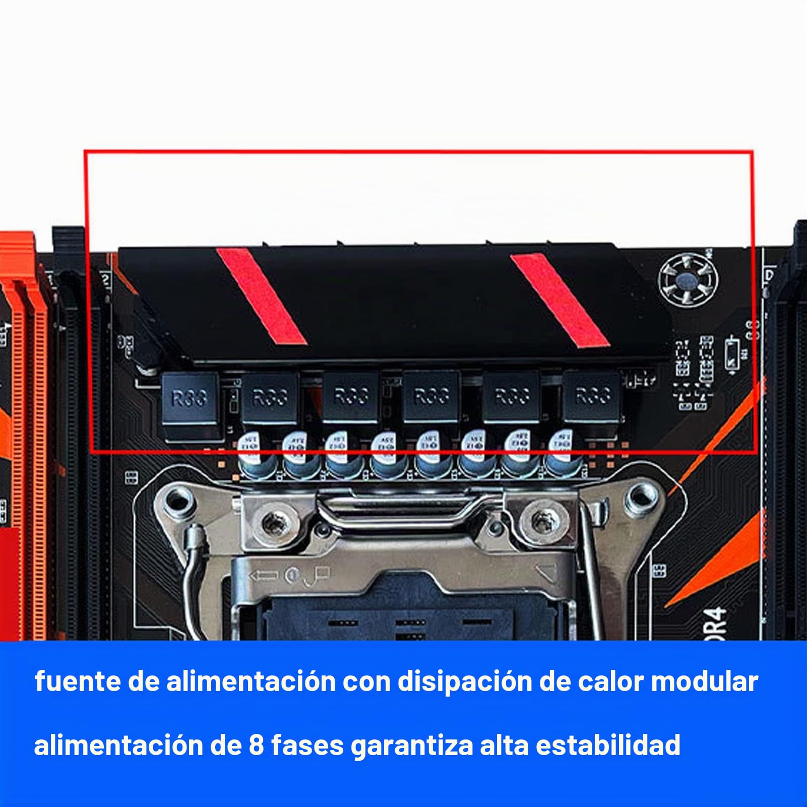 Dpofirs X99 Motherboard CPU Combo, LGA 2011-3 E5 2620 V3 CPU Motherboard Set Support 4 Channel DDR4 Memory, WiFi Module, Gigabit Network Card PC Motherboard para Escritorio