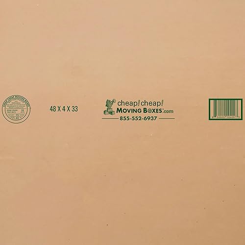 Miniatura 7 de Cajas de mudanza para TVimagenespejo - Paquete de 3 - 48 x 4 x 33 pulgadas - Caja de mudanza de TV se adapta a hasta 50 pulgadas - Cajas de TV para