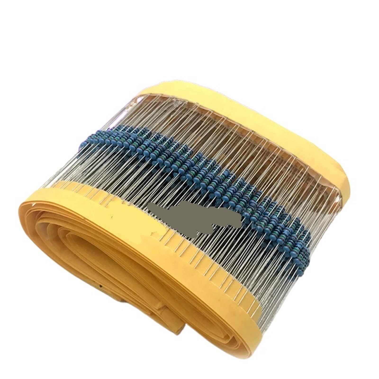 Lot de 4 résistances à Couche métallique 1/4 W 1 R ~ 22 M 1% 100 R 220 R 1 K 1,5 K 2,2 K 4,7 K 10 K 22 K 47 K 100 K 100 220 1 K 5 2 K 2 4 K 7 ohms(2.4K)