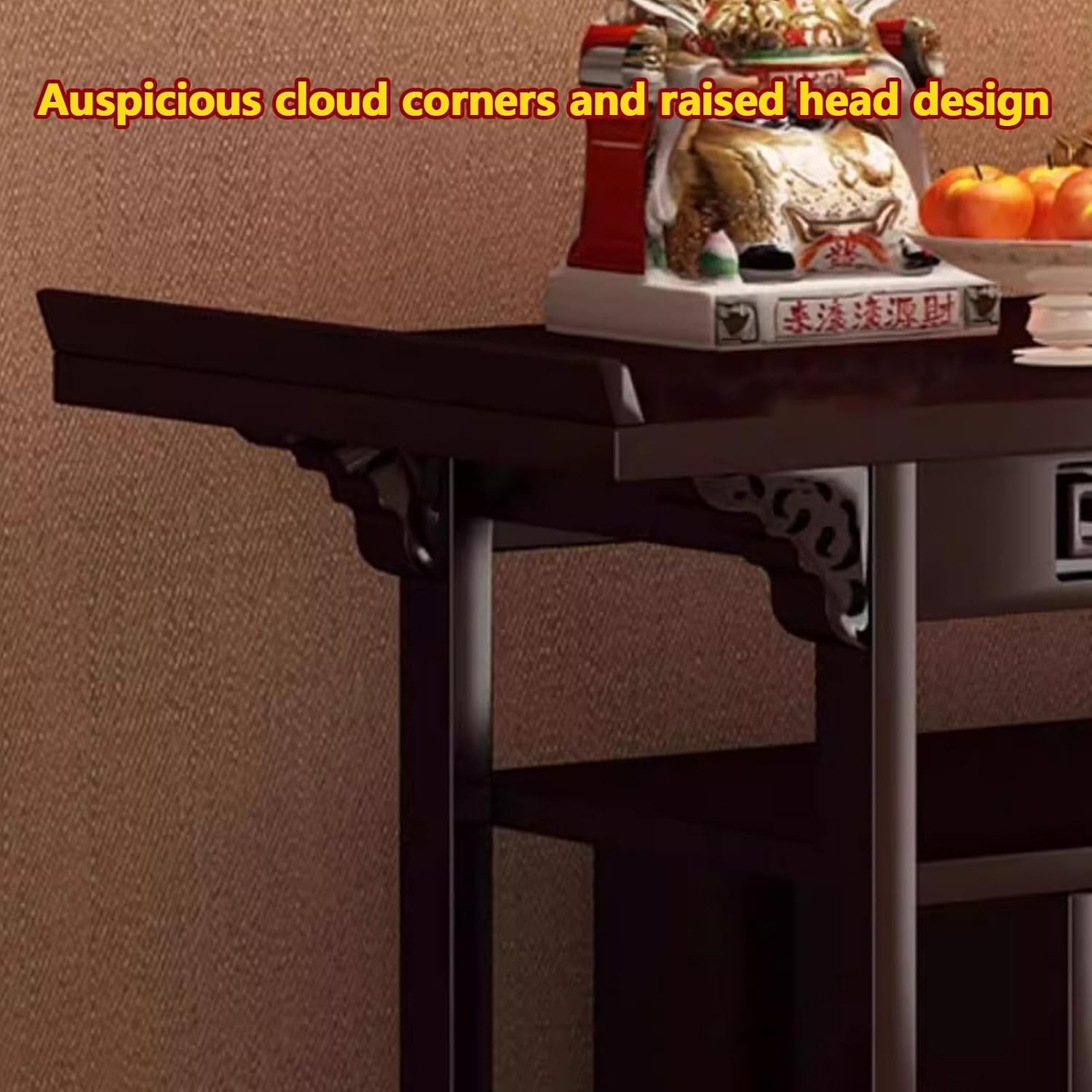 Shrine Altar Table, Chinese Cabinet Pedestal Offering Table, Prayer Meditation Tables with Storage, Bamboo Altars Cabinet for Small Spaces(80cm/31.5in)