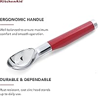 Vista 3 de KitchenAid Cuchara de helado clásica, 8.6 pulgadas, rojo imperio