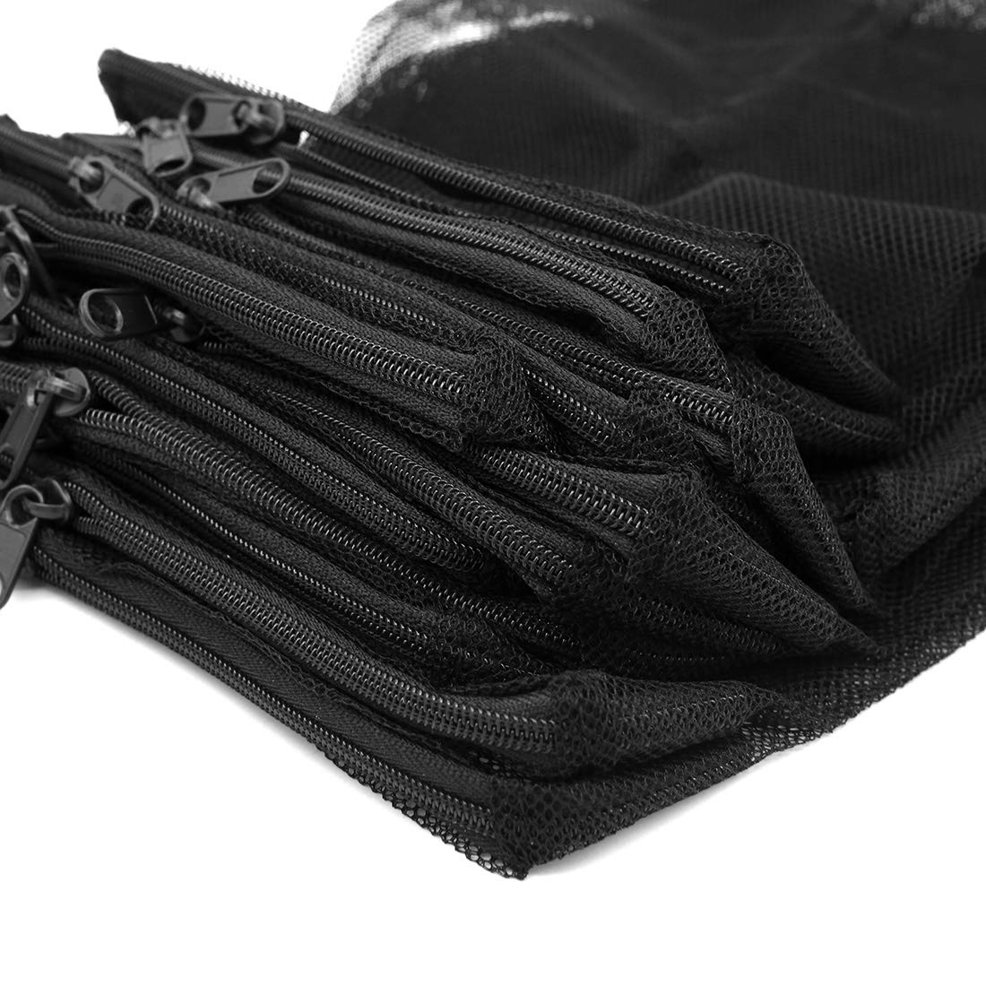 10 Sacchetti Filtro Riutilizzabili Per Acquario Con Cerniera – 15x10 Cm, Maglia Fine 200 Mesh Per Carbone Attivo E Filtri Chimici/meccanici (nero)