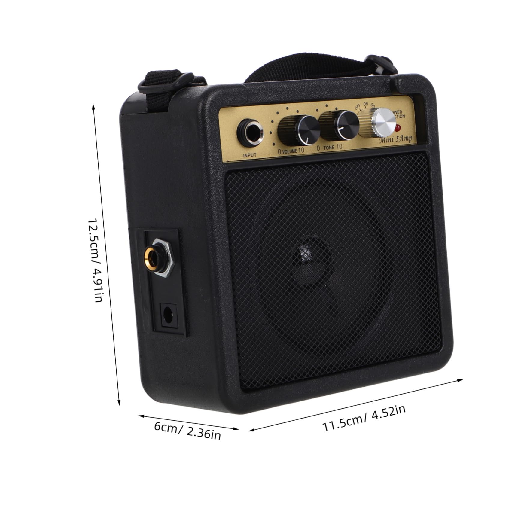 Angoily Mini Guitar Amplifier Small Bass Amp Portable Guitar Amp Built-in Effects