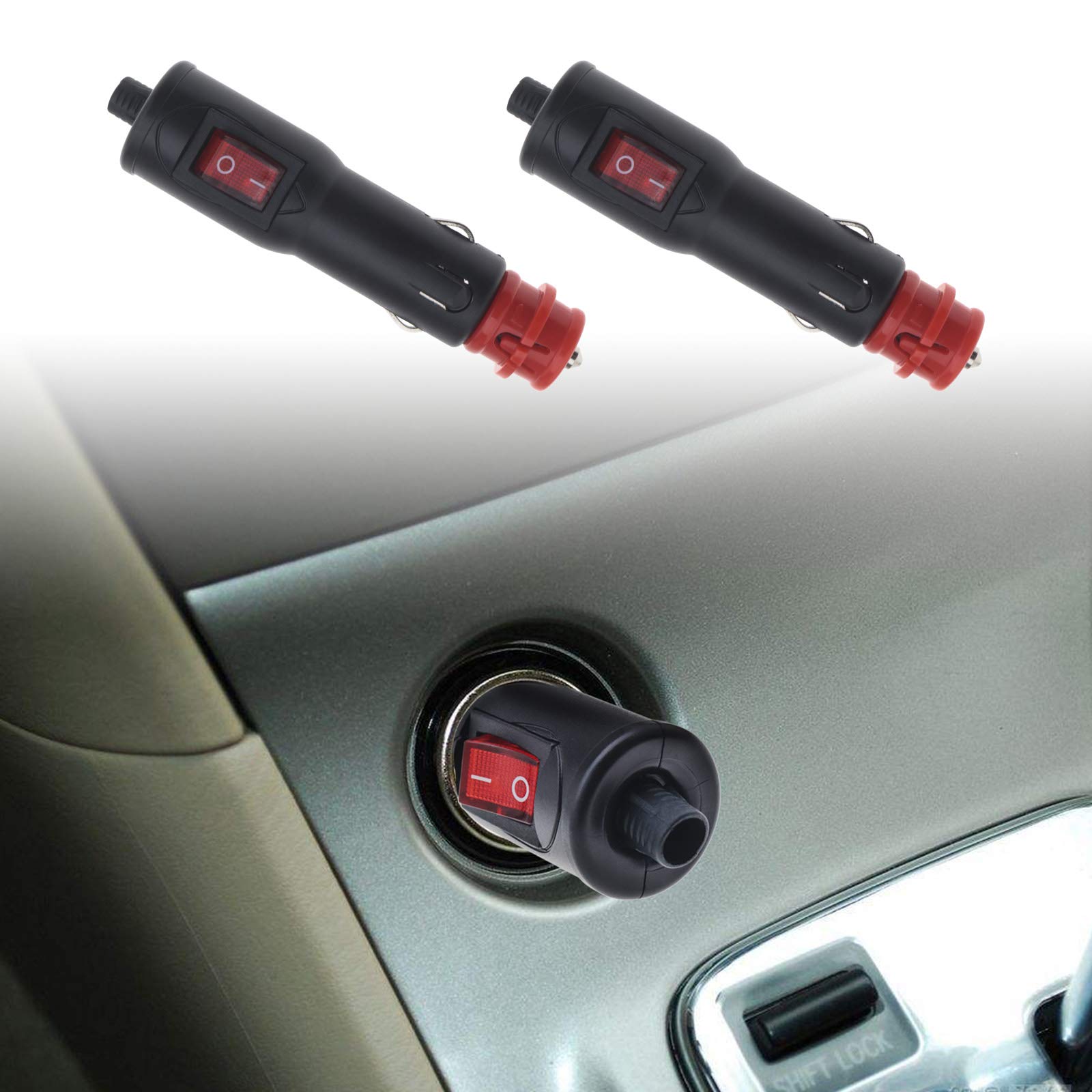 5 pz 12 V A 24 V Auto Accendisigari Spina Fusibili 5A Con Indicatore LED Spina Adattatore del Caricatore di Alimentazione Connettore Fusibile Convertore Spina  34