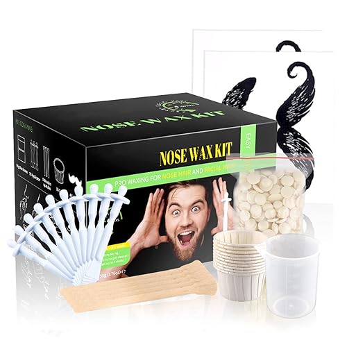 Joyeee Kit de cera de nariz para mujeres y hombres, kit original de cera para nariz para limpieza nasal de fosas nasales, depilación de oídos, 1.76