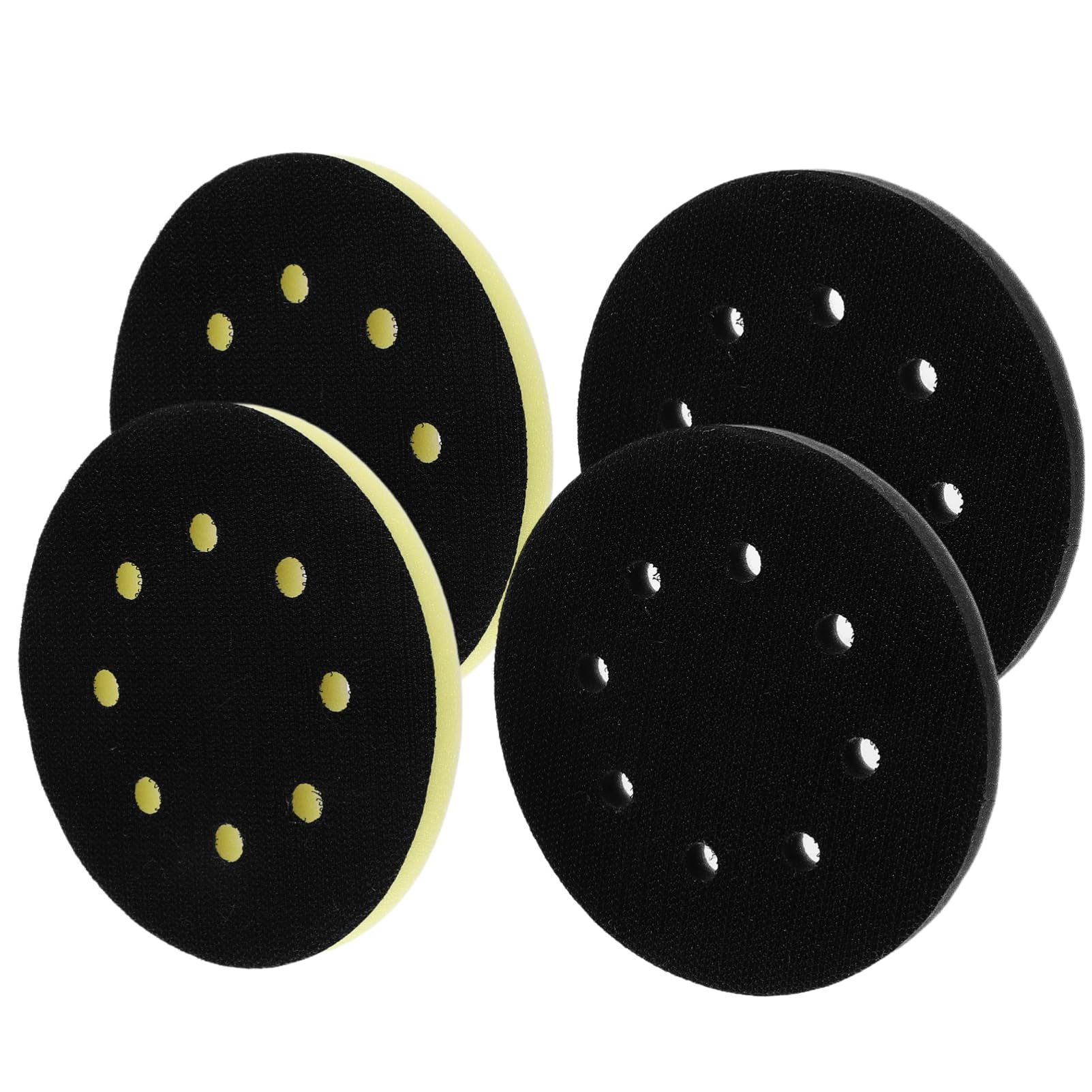 LALAFINA 4pcs Sponge Cushion Buffer Pad Soft Interface Sanding Discs for Metal Polishing Enhanced Grinding Smoothness Durable Impact Absorption Compatible with Sanding Machines